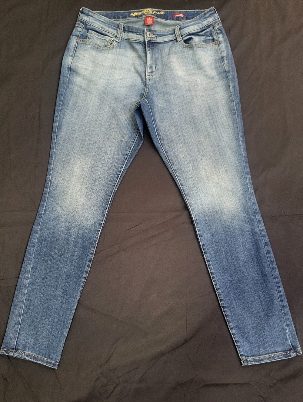 Arizona Jean Company Super Skinny Curvy Blue Jeans Women Size 13